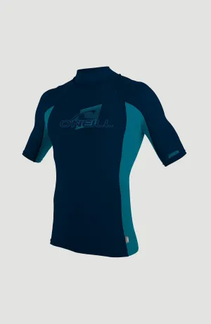 Premium Shortsleeve Skin Turtleneck Rash Guard | ABYSS/TIDE POOL/ABYSS