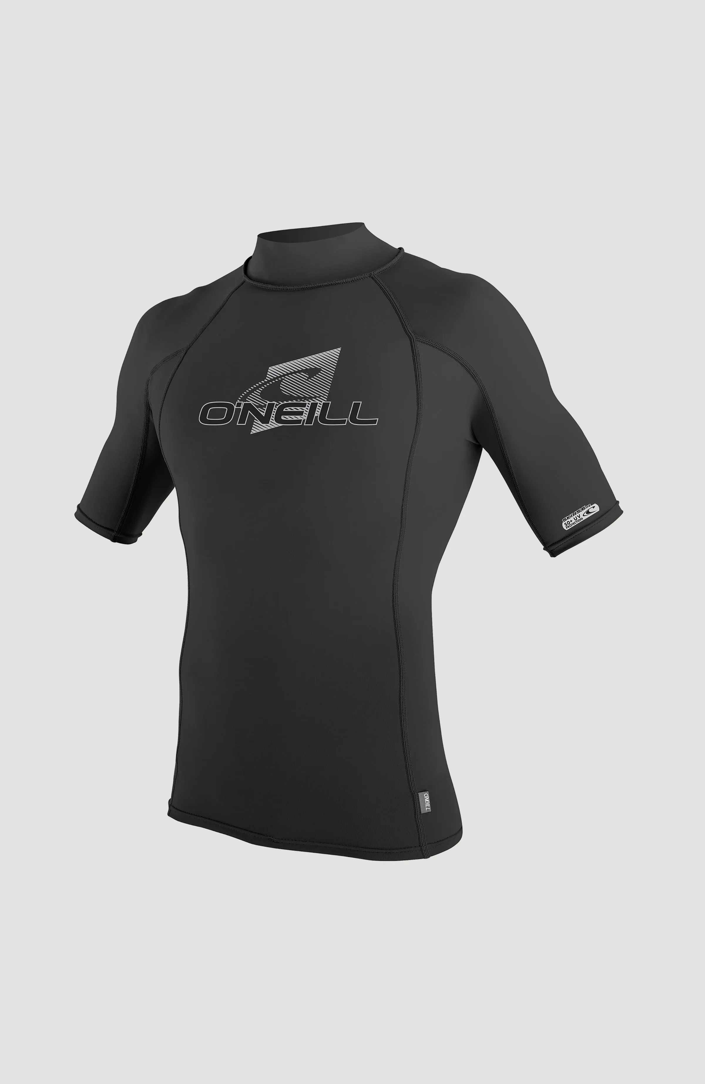 Premium Shortsleeve Skin Turtleneck Rash Guard | Black