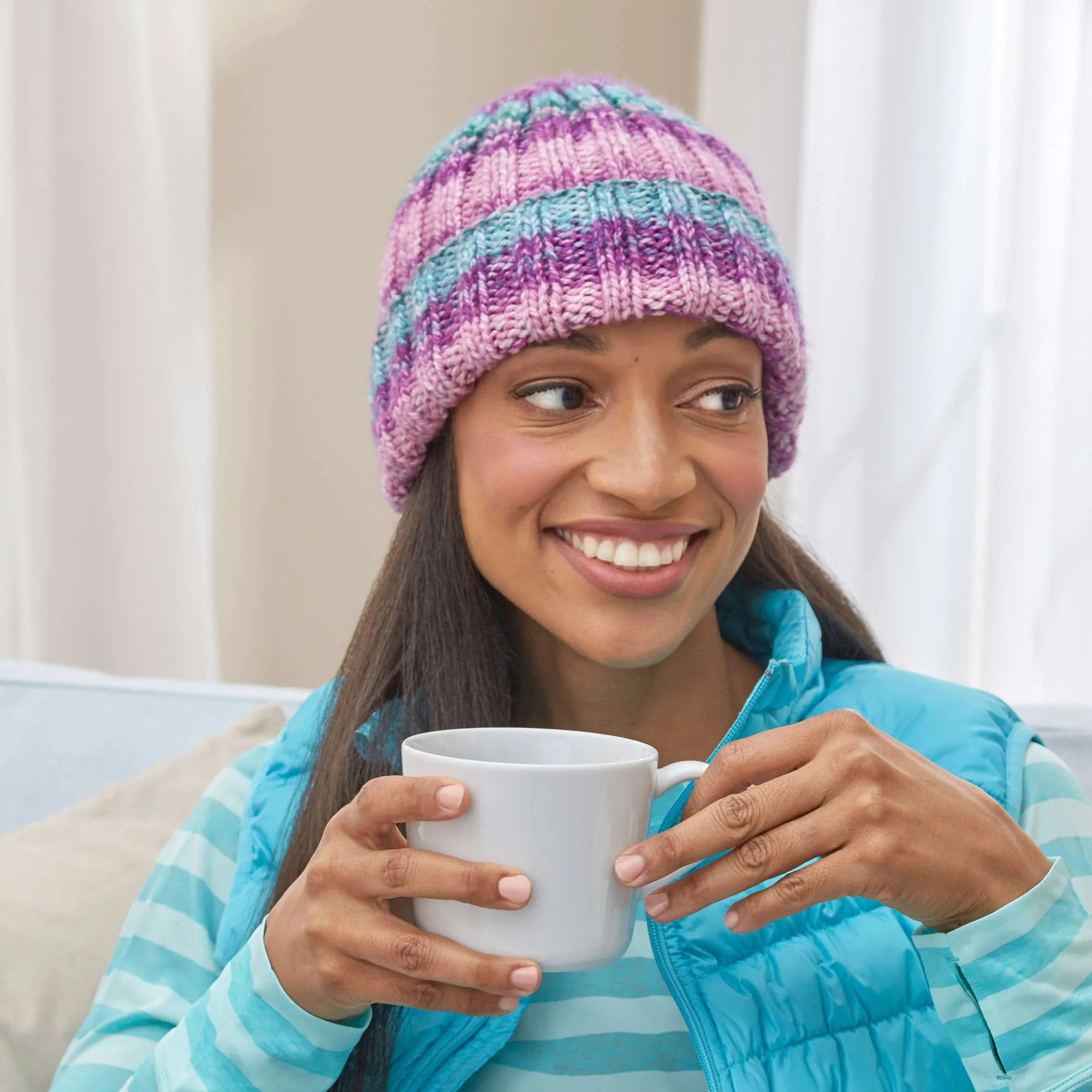 Red Heart Easy Knit Rib Hat