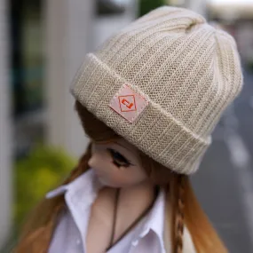 Rib Knit Hat (Beige)