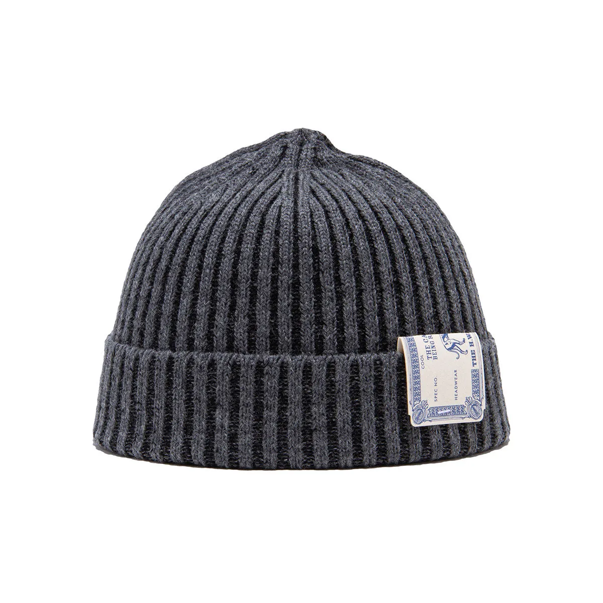 RIB SMART KNIT CAP - Gray