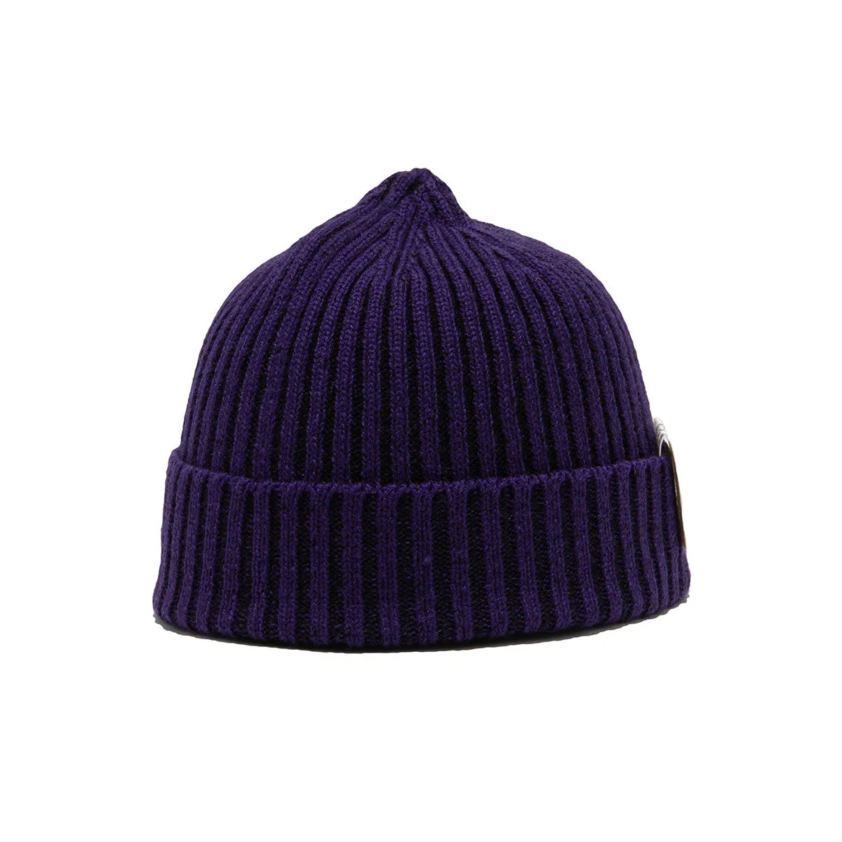 RIB SMART KNIT CAP - Purple