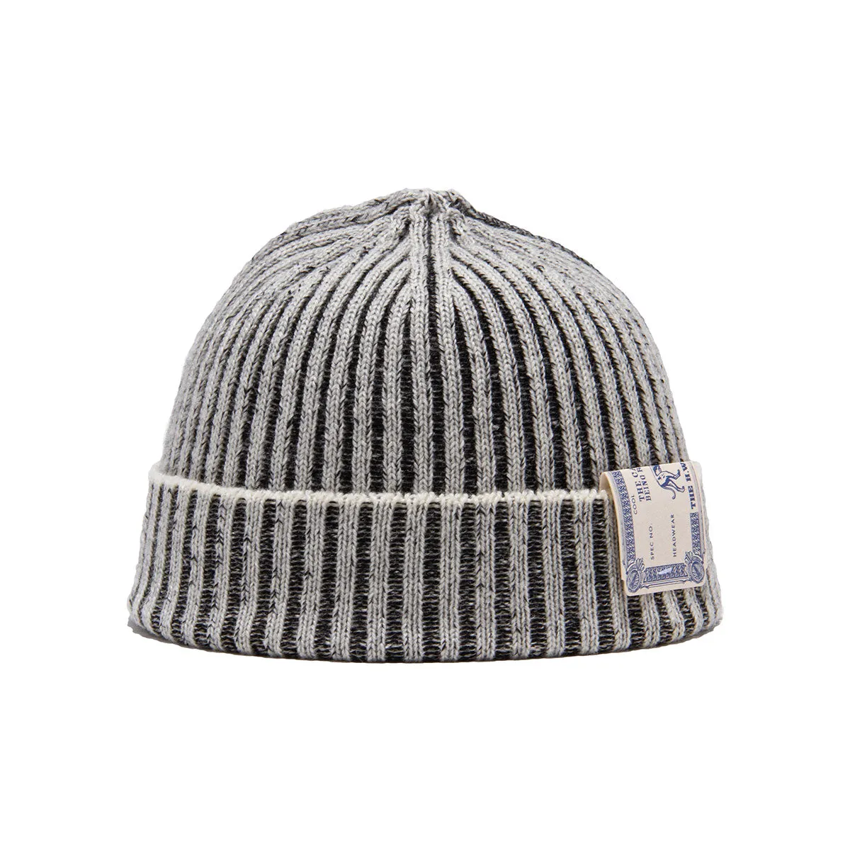 RIB SMART KNIT CAP - White