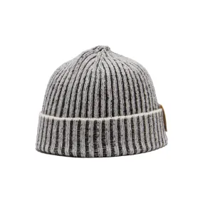 RIB SMART KNIT CAP - White