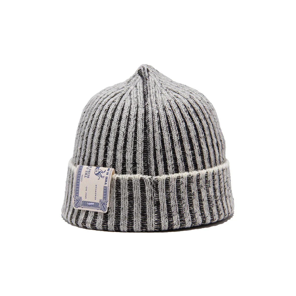 RIB SMART KNIT CAP - White