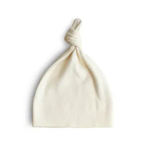 Ribbed Tie Knot Newborn Beanie