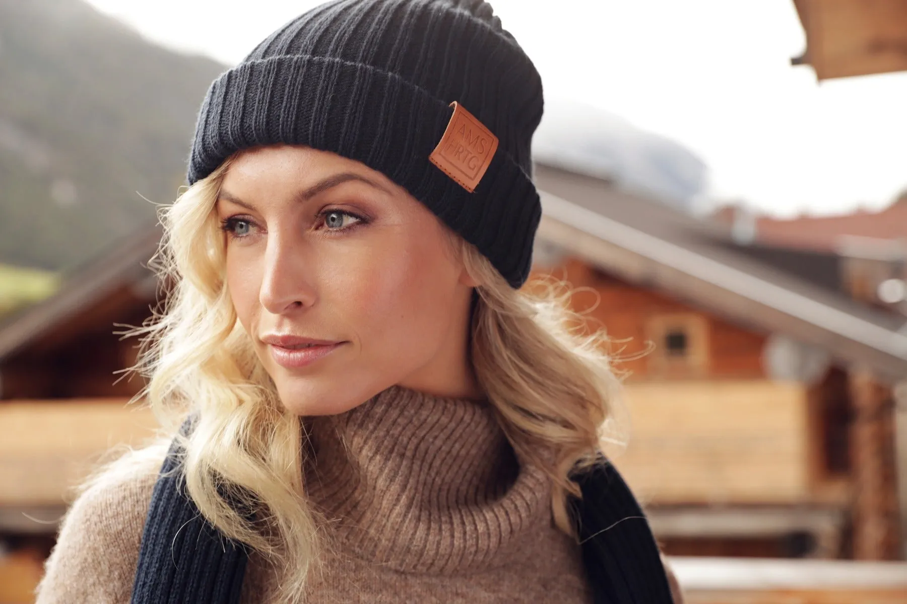 Robin | Classic Soft Knit Beanie With Wide Rollover Cuff