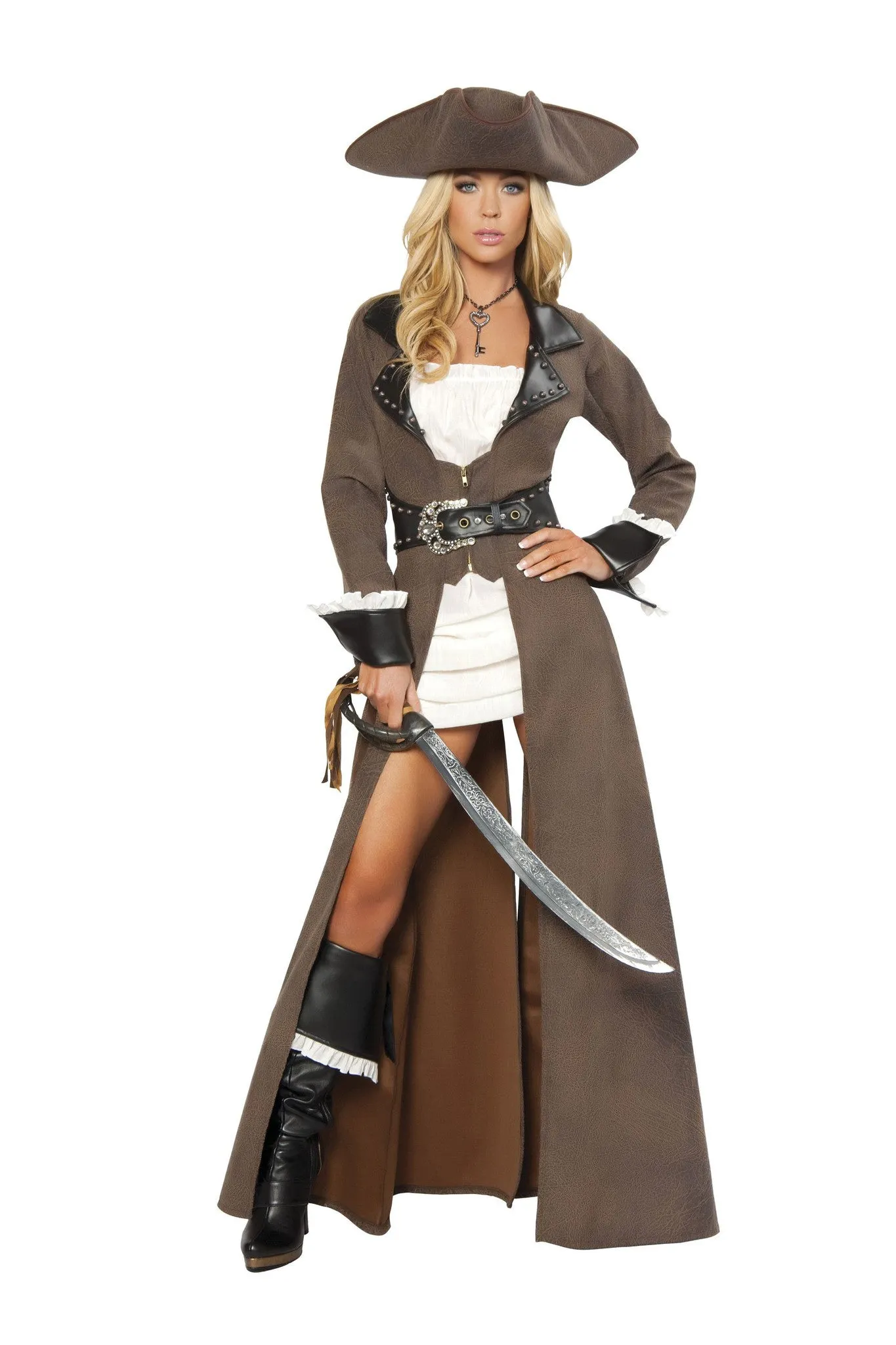 Roma Deluxe 4pc Pirate Captain Costume