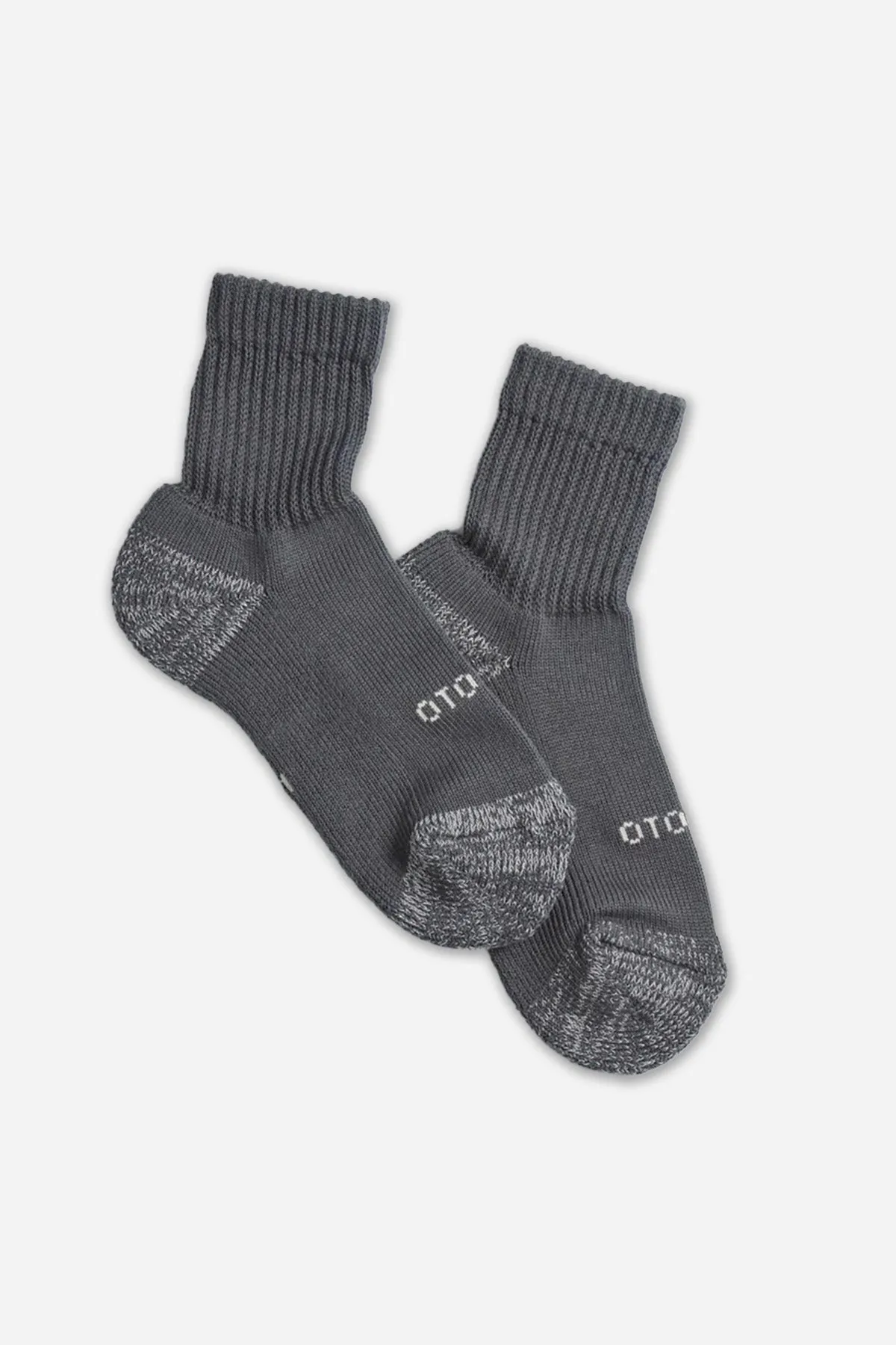 RoToTo Everyday Mini Pile Crew Sock / Charcoal