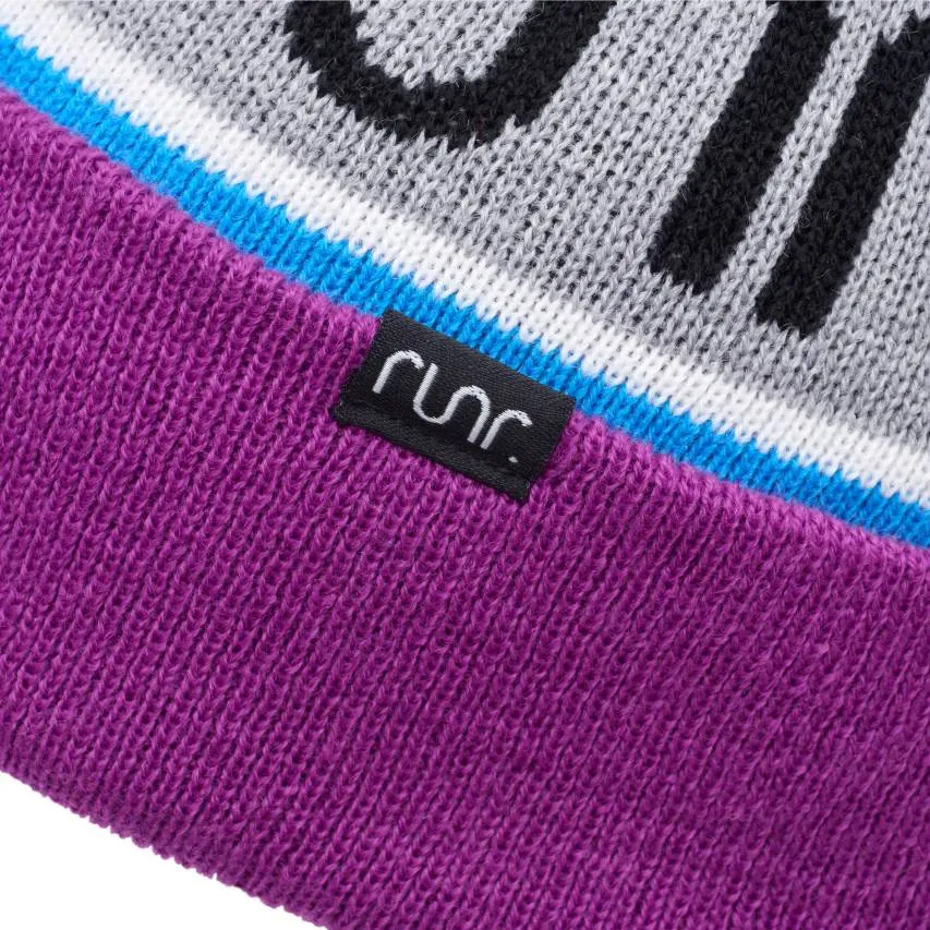 Runr Nordic Bobble Hat - Magenta