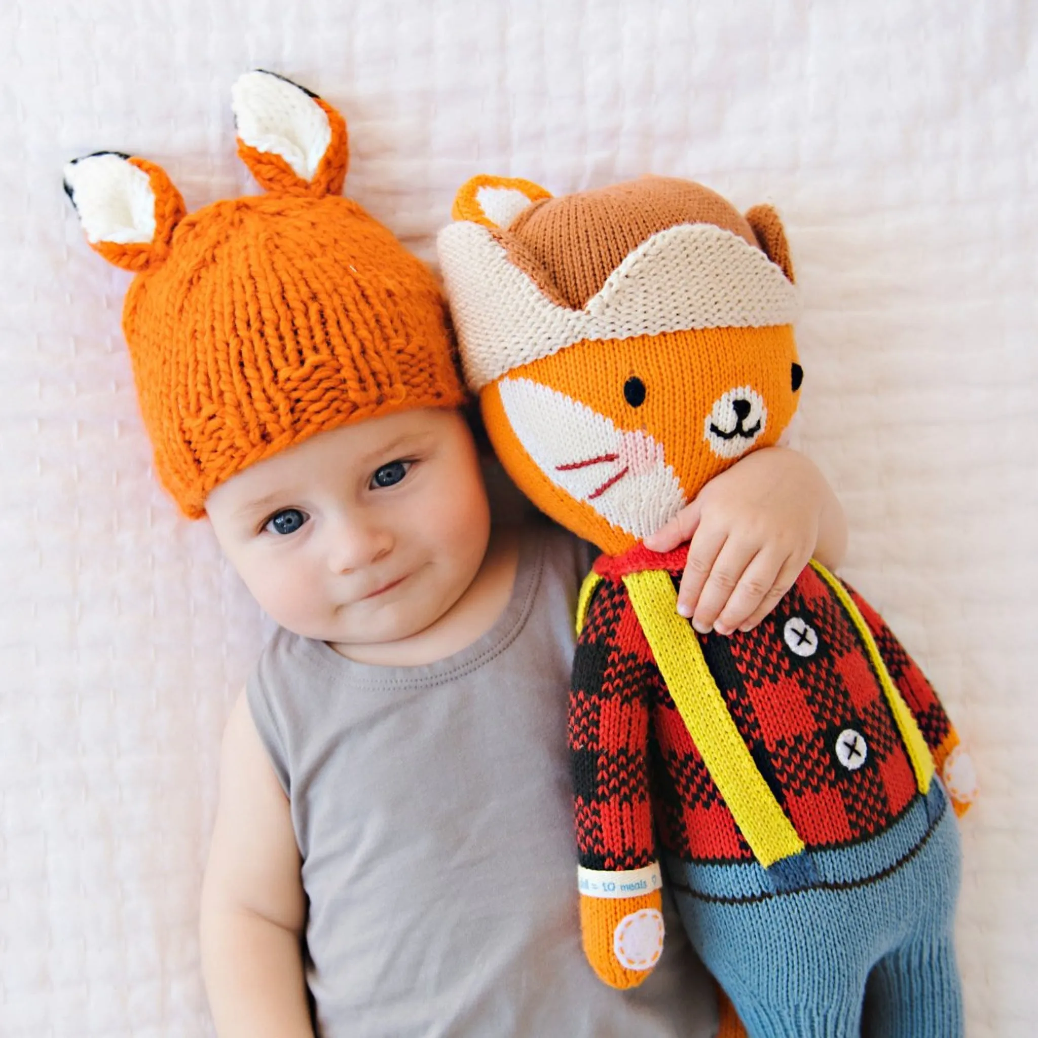 Rusty Fox Knit Hat, Orange