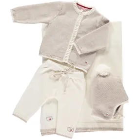 Scarlet Ribbon Baby Gift Set - Cardigan & Leggings, Oatmeal