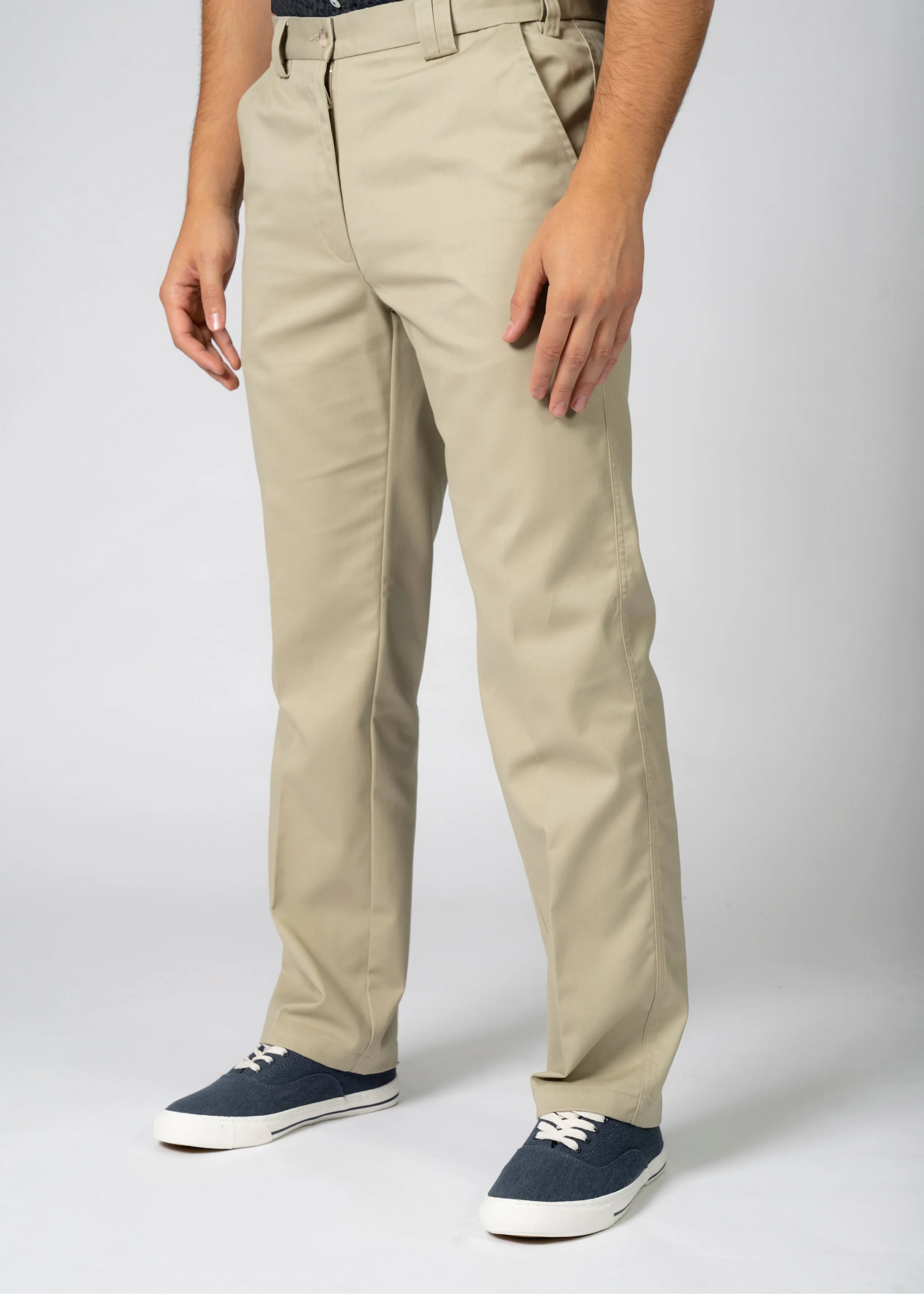 Seb Straight Fit Velcro Fly Cotton Chino