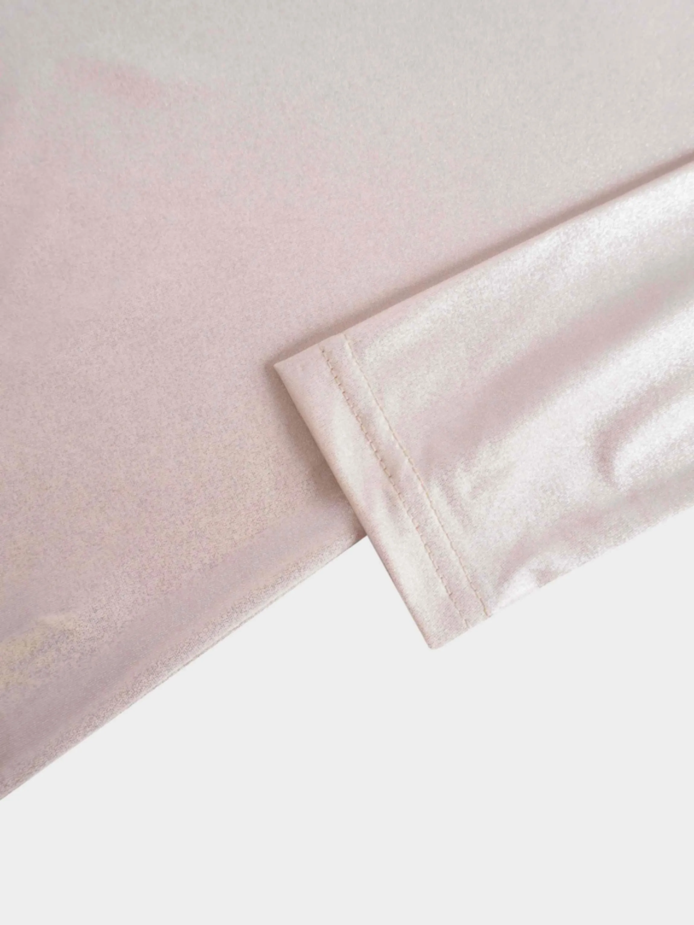 Shimmer Turtleneck-Cream/Silver