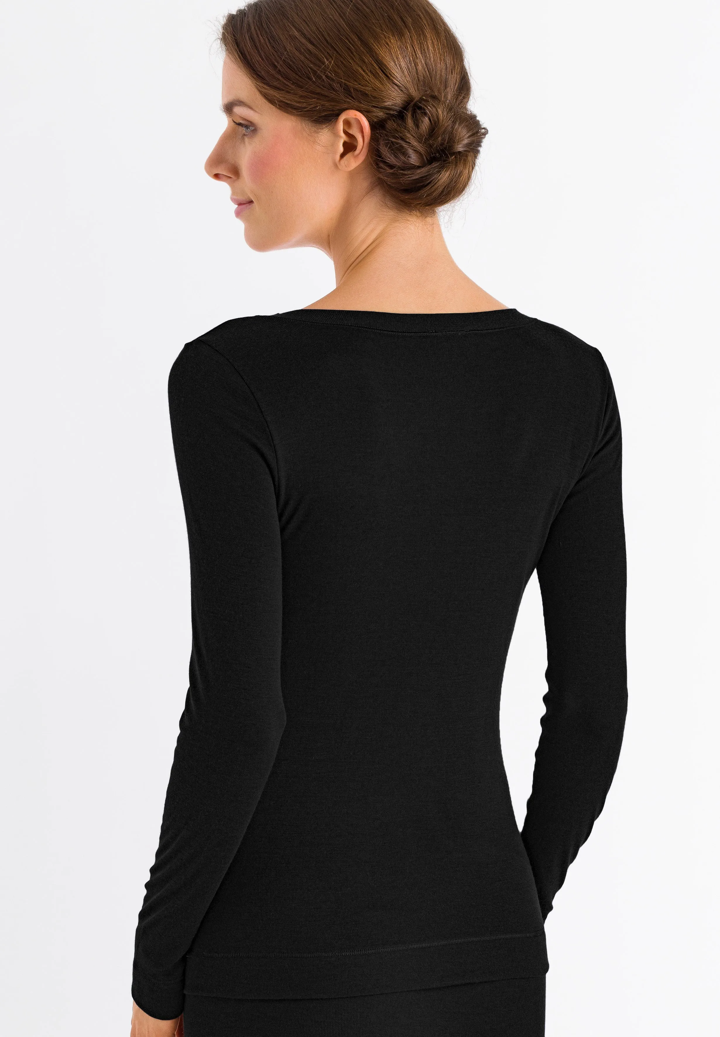 Silk/Cashmere Silk And Cashmere Scoop Neck Top | Black 71655-019