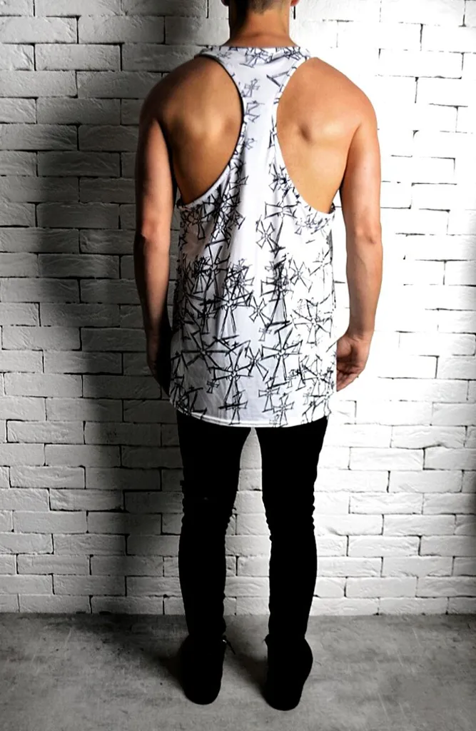 Sketch Logo Ibiza Vest - Scatter Print