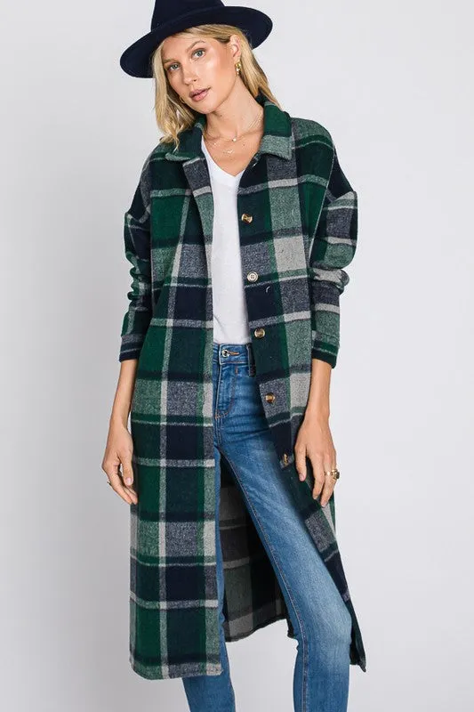 Slow & Steady Plaid Jacket (Blue)