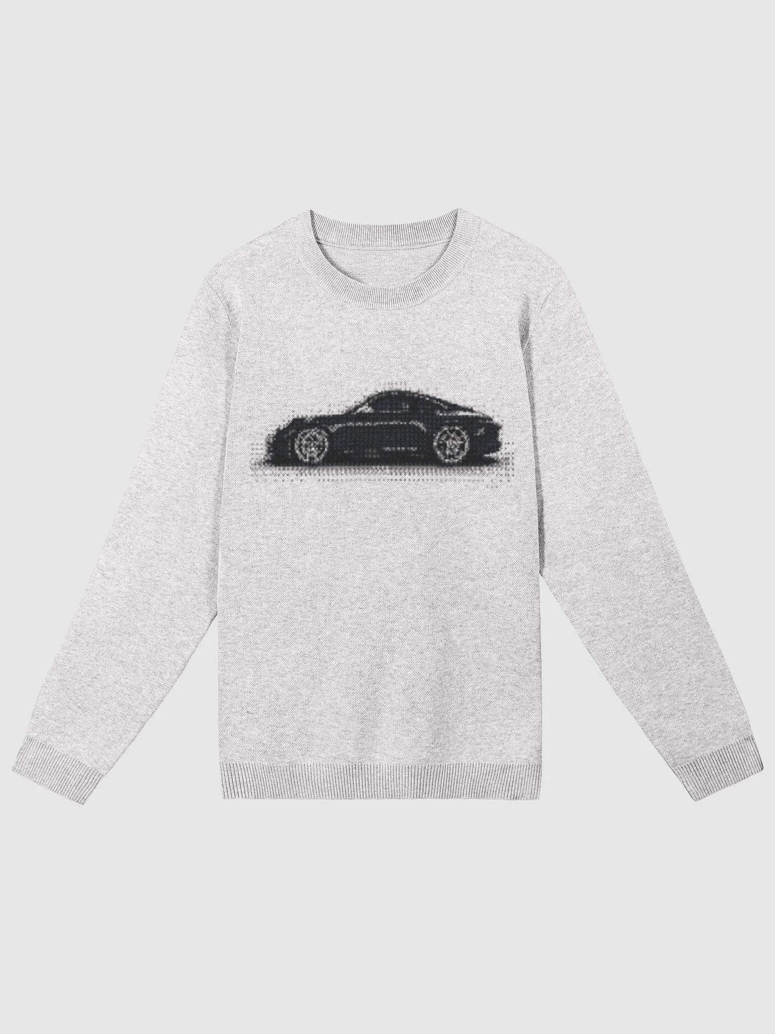 Sports-Car Knit Sweater Grey