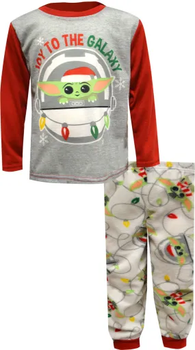 Star Wars Mandalorian Joy to the Galaxy Toddler Pajama