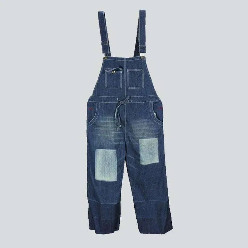 Street style denim dungaree for women