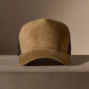 Suede Trucker Hat - String