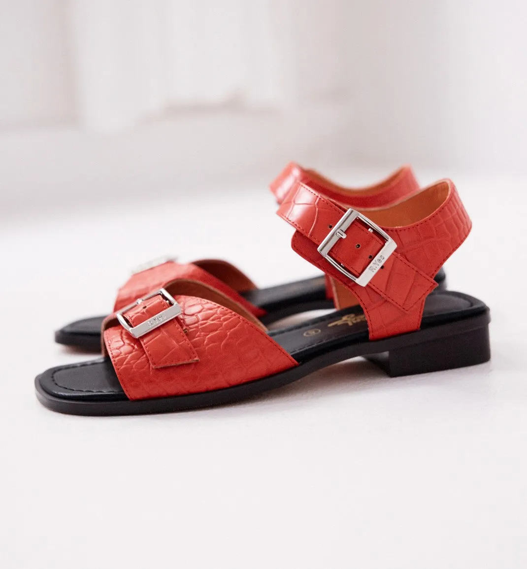 Sun Ra Sandal | Red Croc