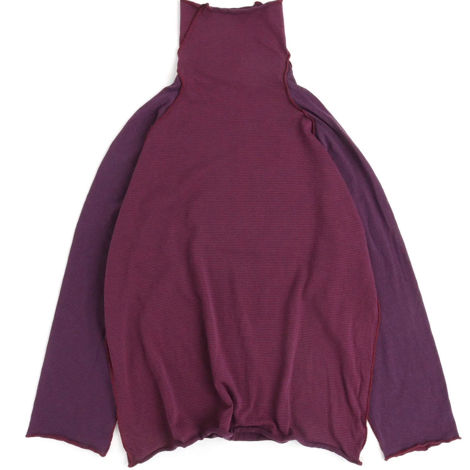 TAMAKI NIIME Cotton Onesize Turtleneck - Burgundy Paradise