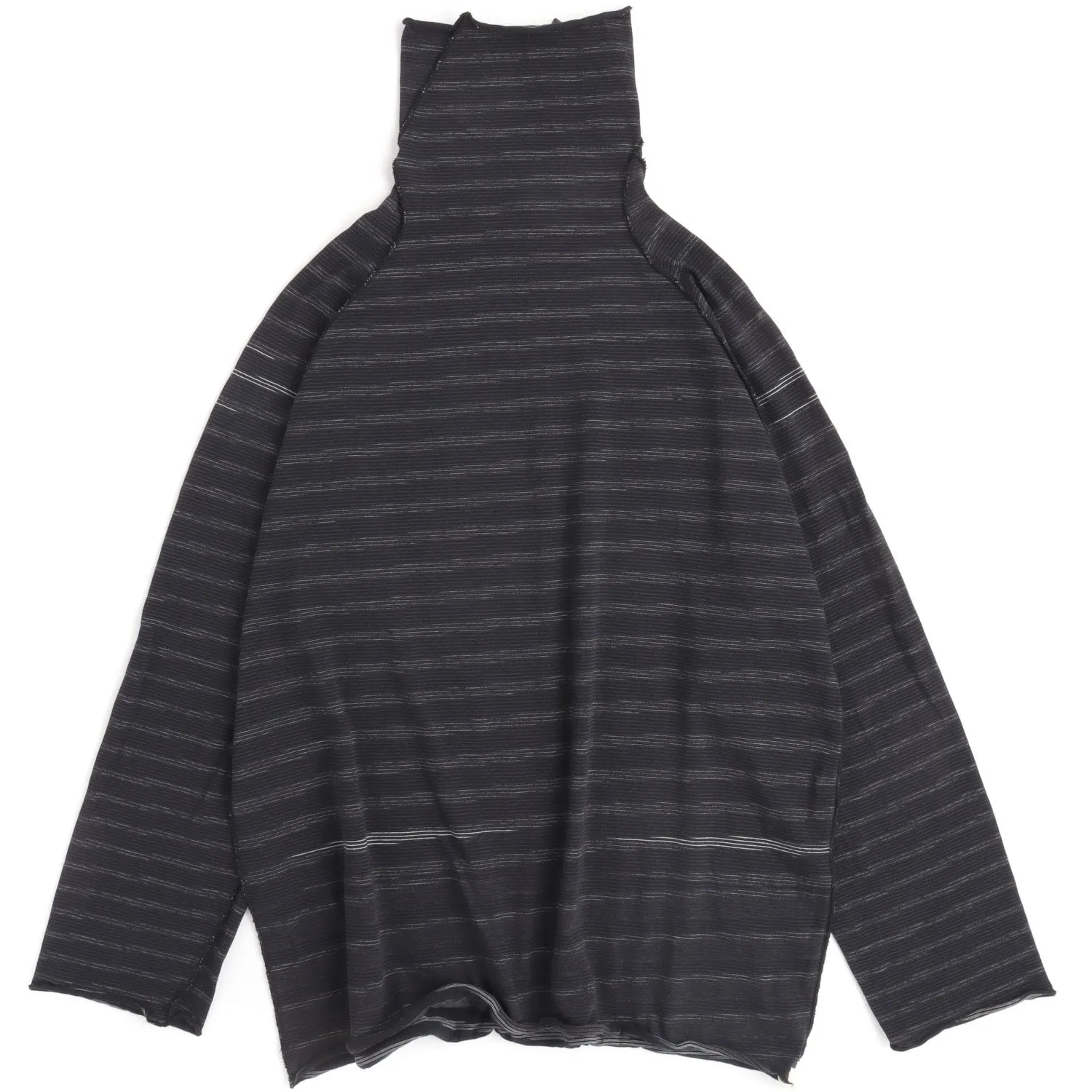 TAMAKI NIIME Cotton Onesize Turtleneck - Grey Thunder