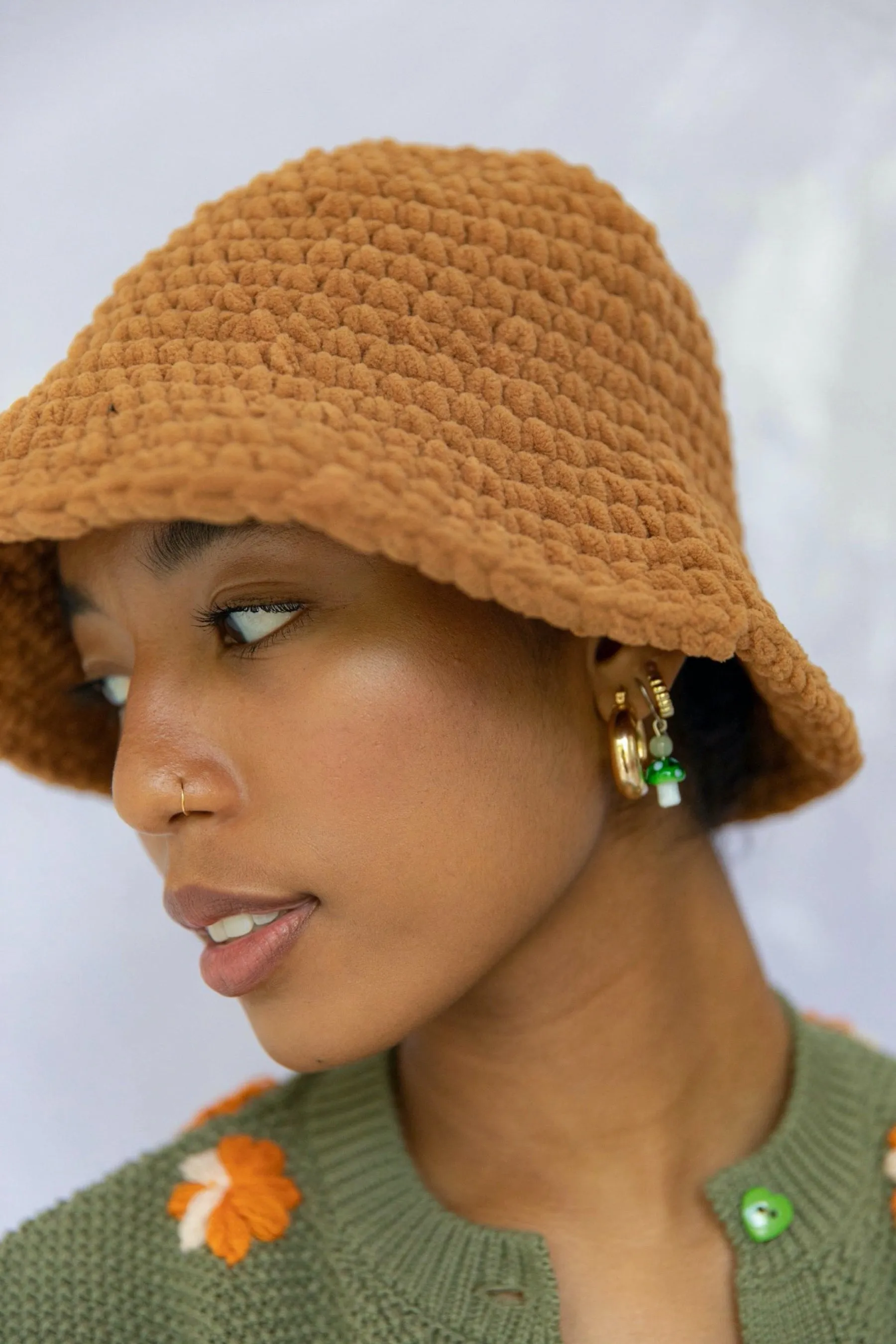 Teddy Georgia Knit Bucket Hat