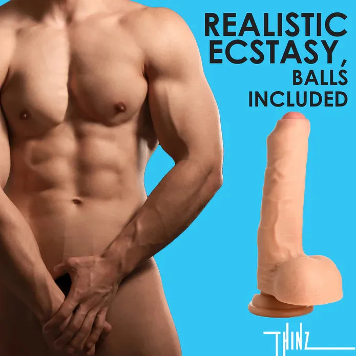 Thinz 7" Uncut Dildo with Balls