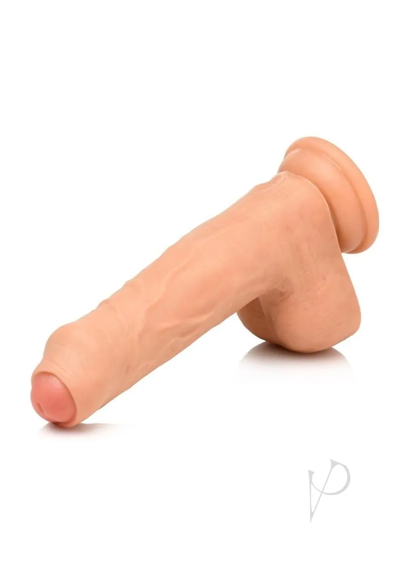 Thinz Uncut Dildo W/balls 7 Vanilla