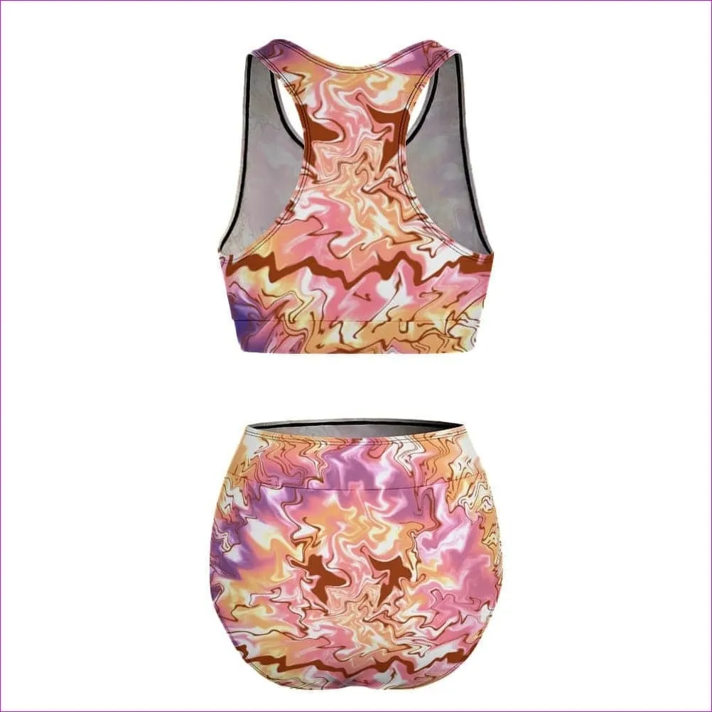 Tie-Dye Ladies Two Piece Swimsuit