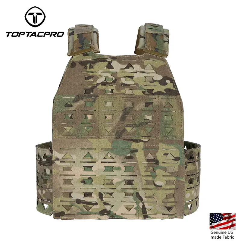 TOPTACPRO Tactical Vest, Magnetic Suction Quick Release Tactical Plate Carrier