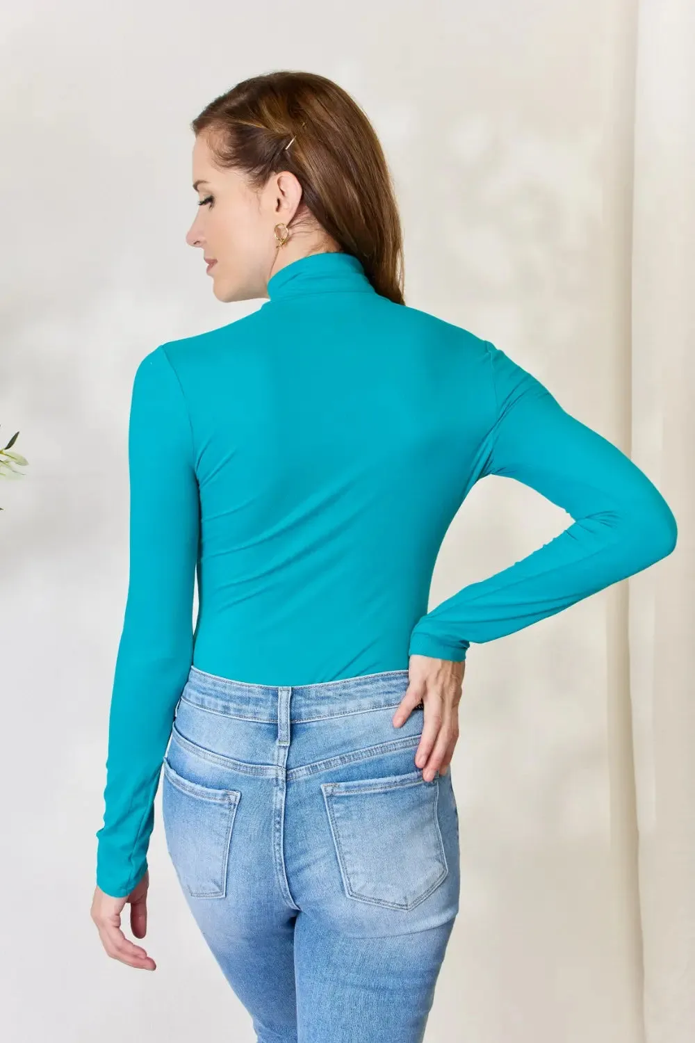 Turtleneck Long Sleeve Bodysuit