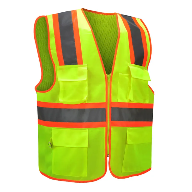 Twinkle, Hi-Vis Executive Vest Yellow/Orange With Zipper