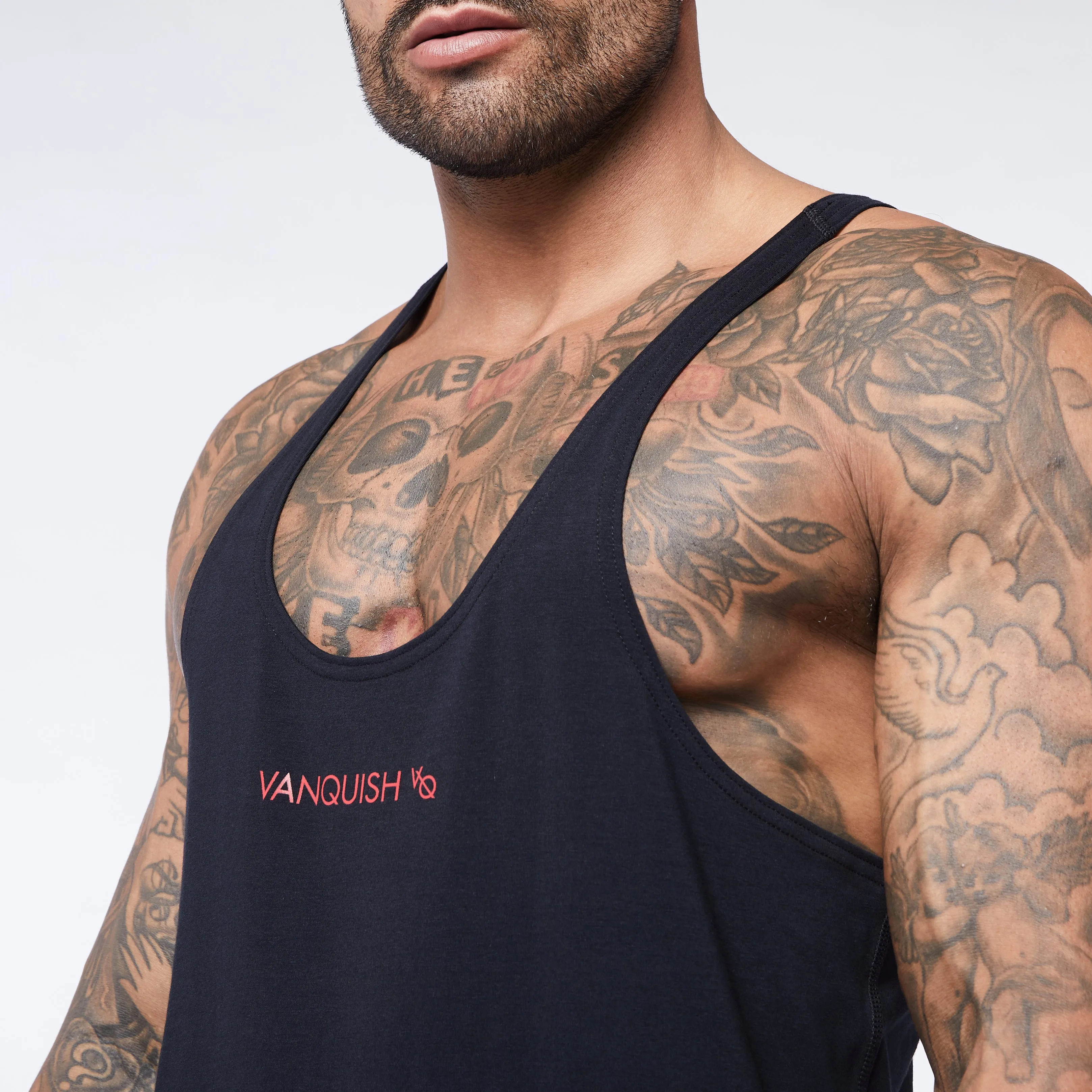 Vanquish Core Red on Black Stringer Vest