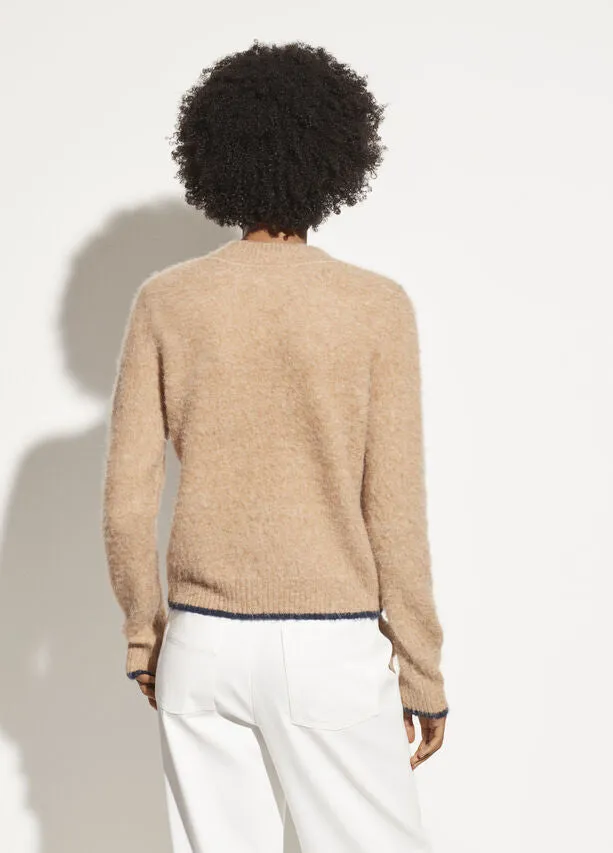 Vince Contrast Tip Pullover Sweater