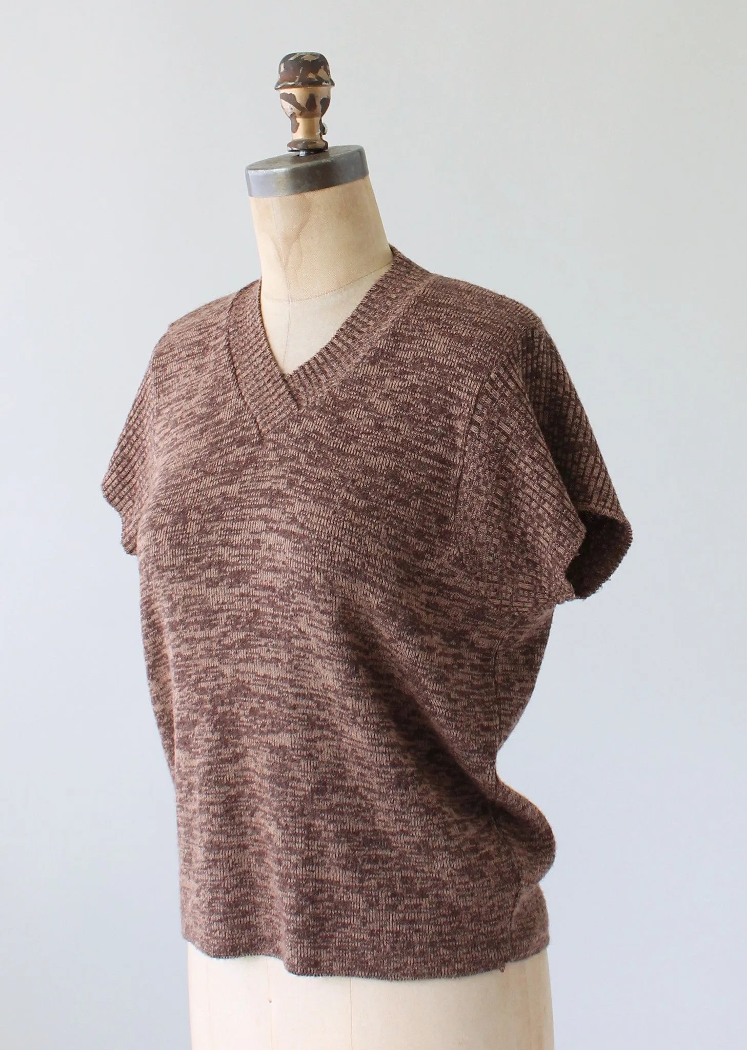 Vintage 1970s Fall Brown Slouch Sweater