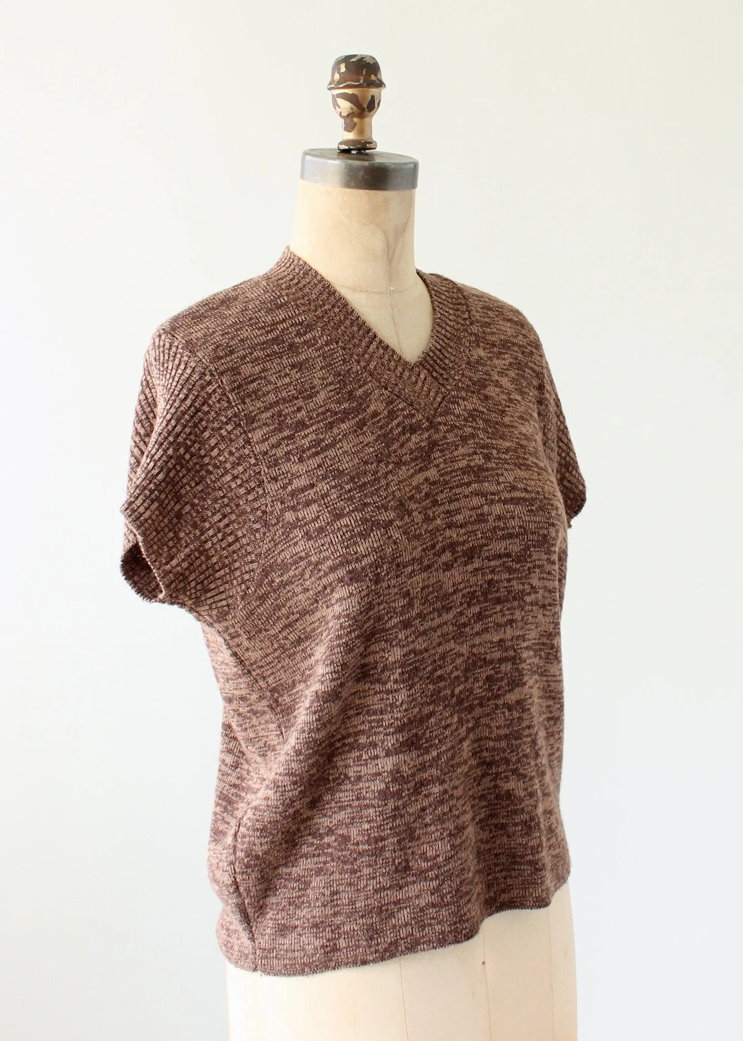 Vintage 1970s Fall Brown Slouch Sweater