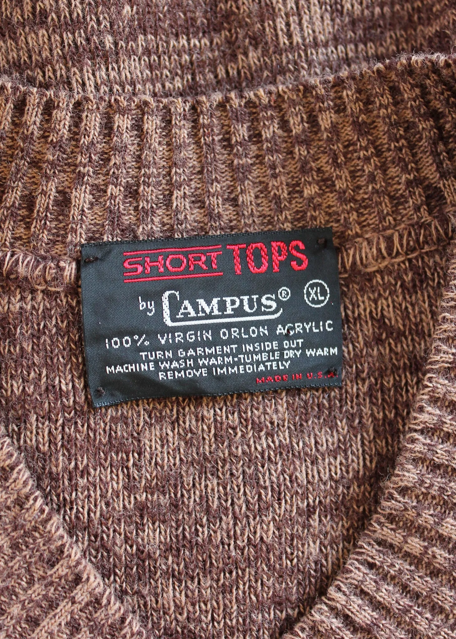 Vintage 1970s Fall Brown Slouch Sweater