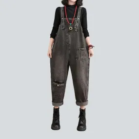 Vintage women's denim dungaree