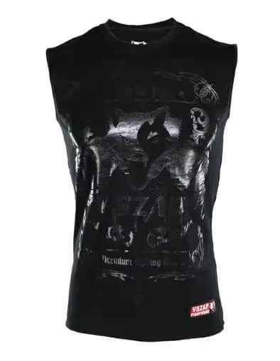 Vszap Built To Fight VTT005 Muay Thai Boxing Vest Tank Top S-4XL Black