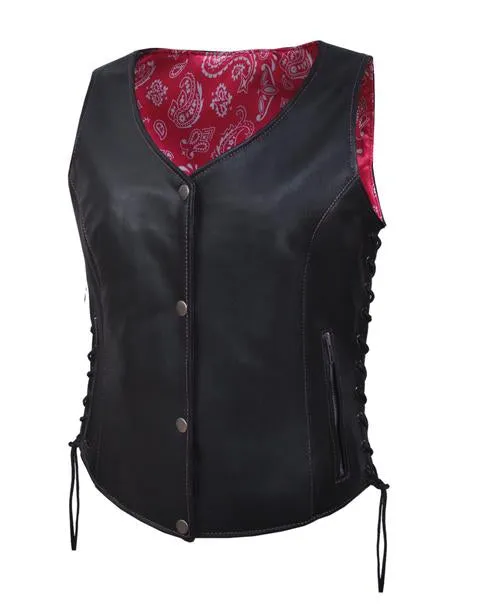 W Deluxe Paisley Liner Vest 6890