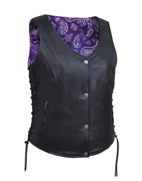 W Deluxe Paisley Liner Vest 6890