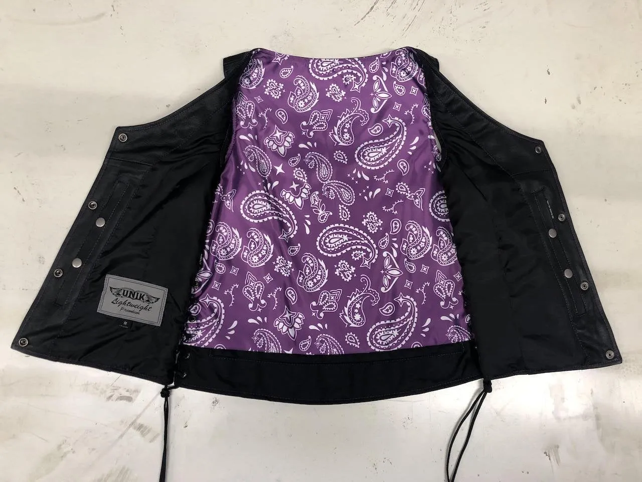 W Deluxe Paisley Liner Vest 6890