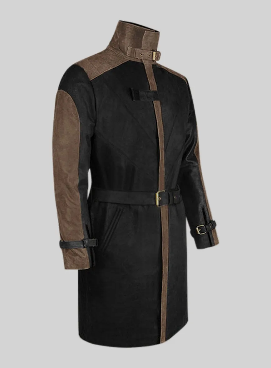 Watch Dog Leather Trench Coat