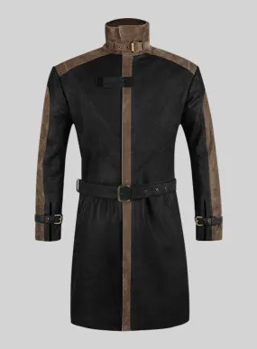 Watch Dog Leather Trench Coat