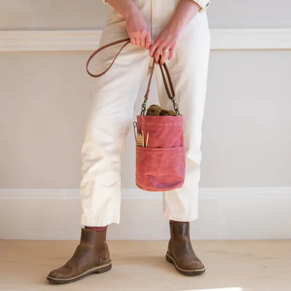 Waxed Canvas Bucket Bag | Twig & Horn