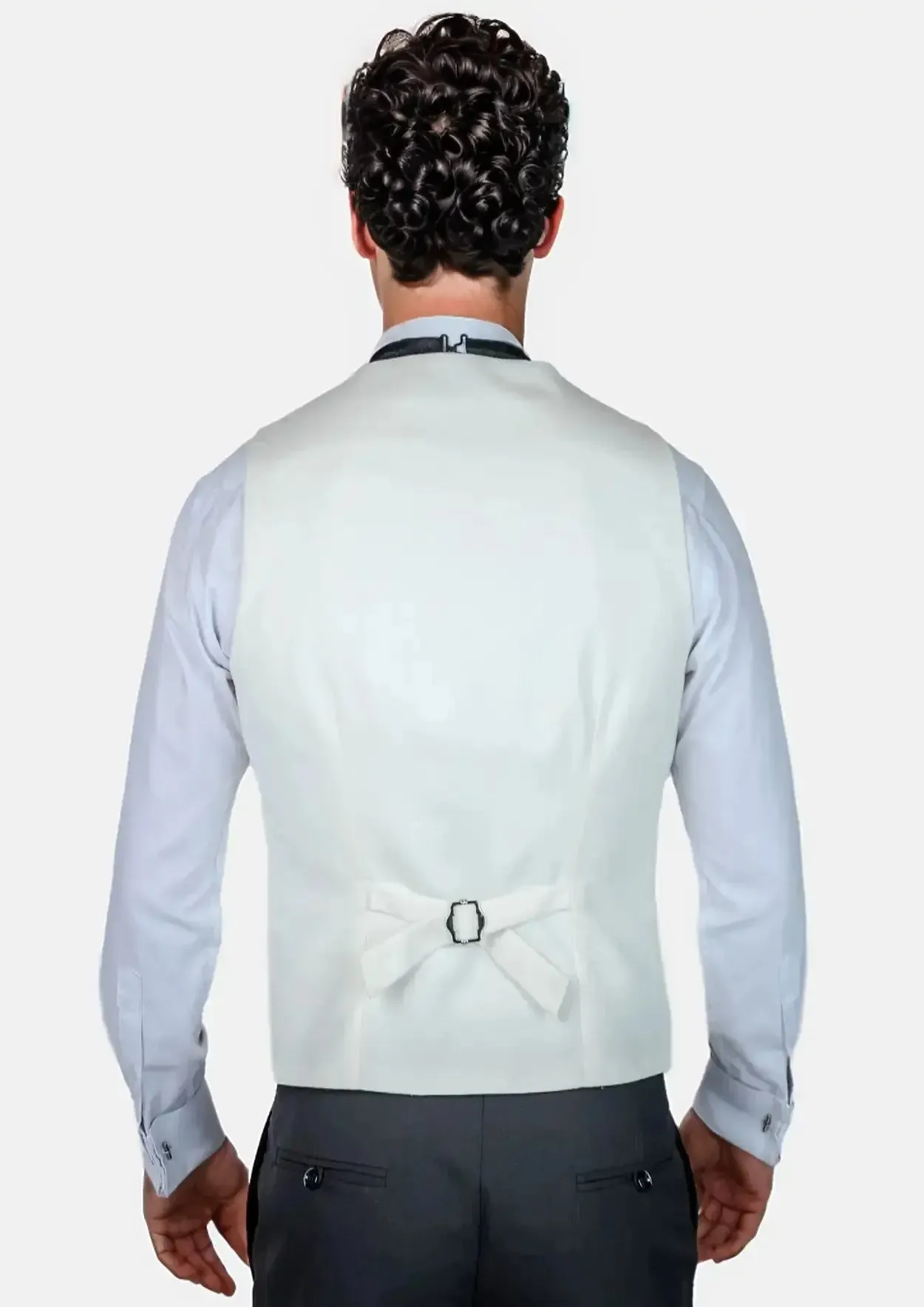 White Twill Vest