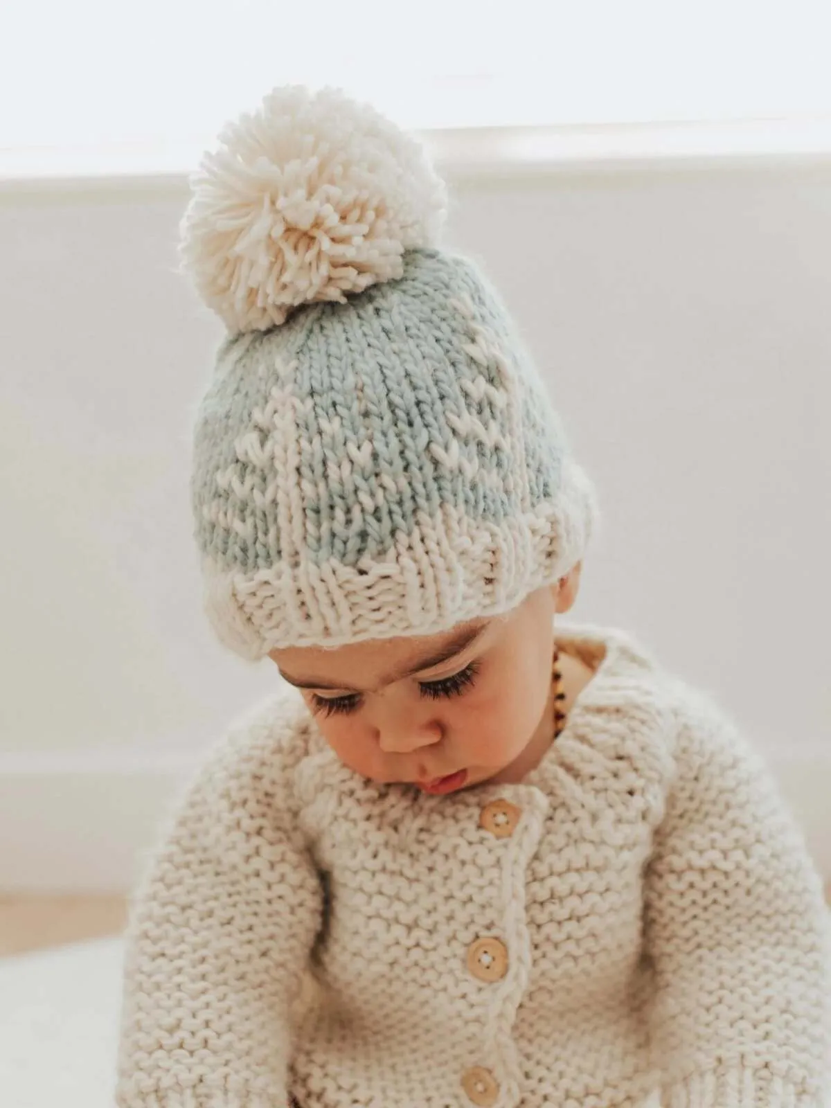 Winter Forest Knit Pom Hat